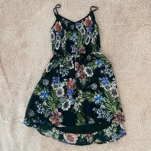 ***SOLD*** Black Floral Dress with Pockets